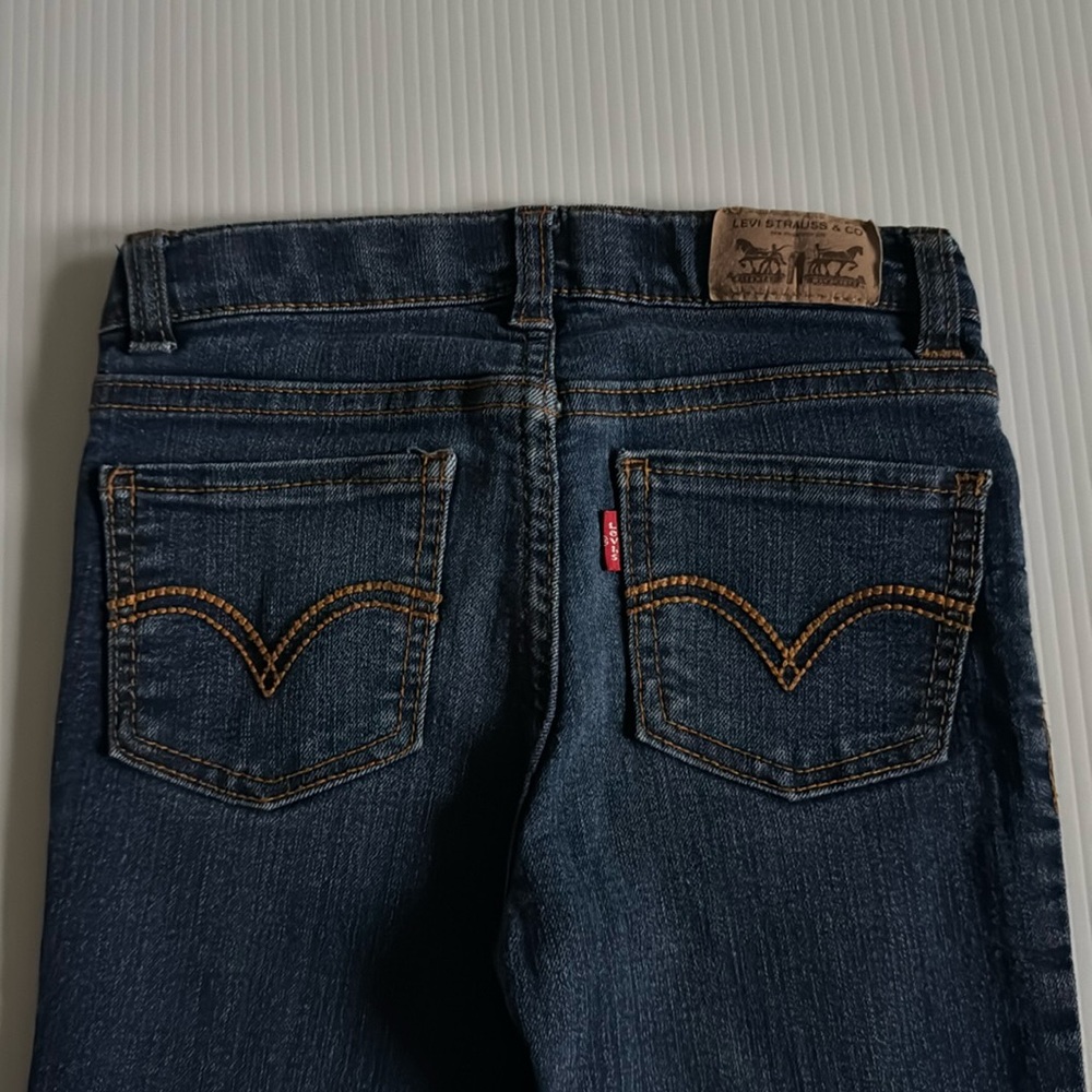 Levi’s blue denim stretch leggings. Girls size 6